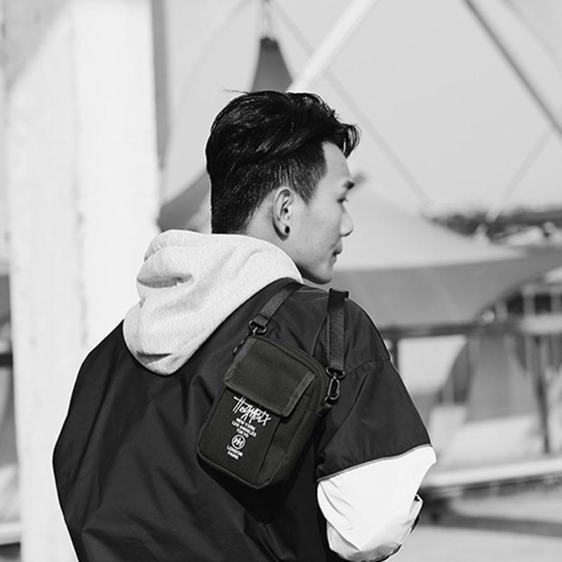 Мужская сумка-слинг, мини-сумка через плечо, модный кошелек для телефона, нагрудные сумки на плечо для мальчиков, холст-мессенджер