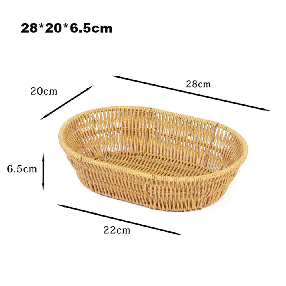 Multipurpose Imitation Rattan Fruit Plate  Wedding Candy Flower Storage