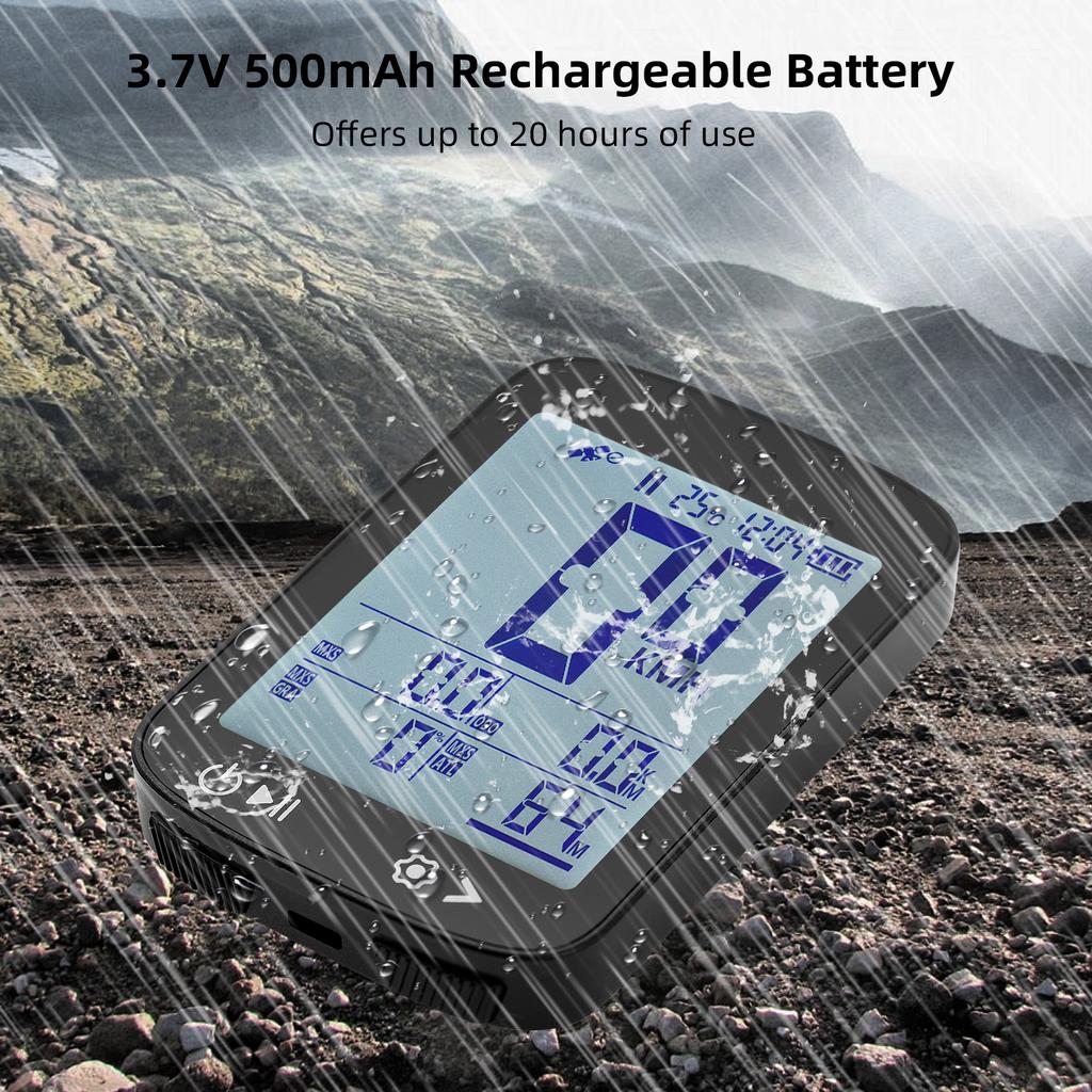 GPS Bike Computer Wireless Bike Speedometer High Clear Display 5 Star Positioning GPS BeiDou