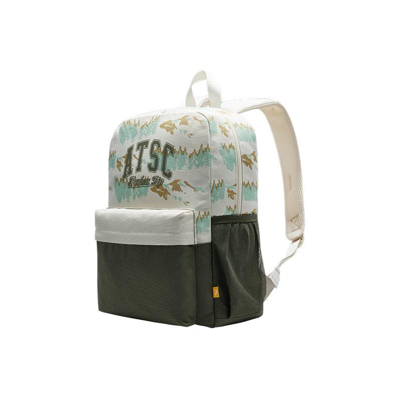 New Anta Life Collection PU Backpack Regular Unisex Light Smoke Gray/Light Army Green 192448151-4