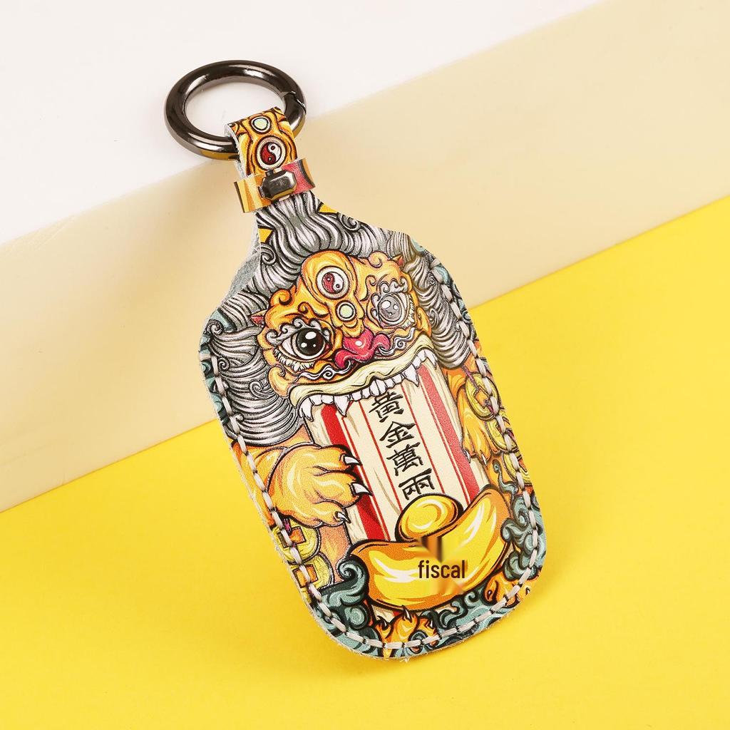 Guochao Ручная работа Натуральная кожа Сумка для ключей для Toyota Индивидуальные подарки