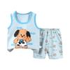 Kids Vest Set Summer Cotton Girls and Boys Vest + Shorts Set
