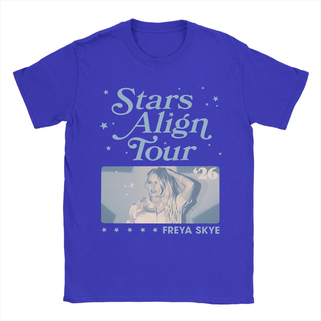 Freya Skye Stars Align Tour T Shirts Men 100 Cotton Vintage TShirt Crew Neck Tees Short Sleeve Clothes Plus Size