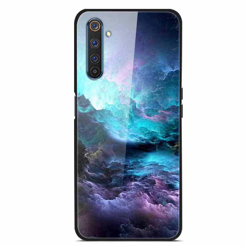 For Realme 6 Pro Tempered Glass Case for Realme 6 6S 6i Soft Bumper Hard Funda For Realme 6 Pro Phone Case Realme6 6 S 6i Cover