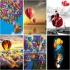 Full Round Diamond Painting Hot Air Balloon Scenery 5d DIY Diamond Embroidery For Kids Art Kits Handmade Gift