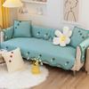 Korean Style Simple Cotton Non-Slip Sofa Cushion Four Seasons Universal Cute Flowers Decorative Sofa Cover