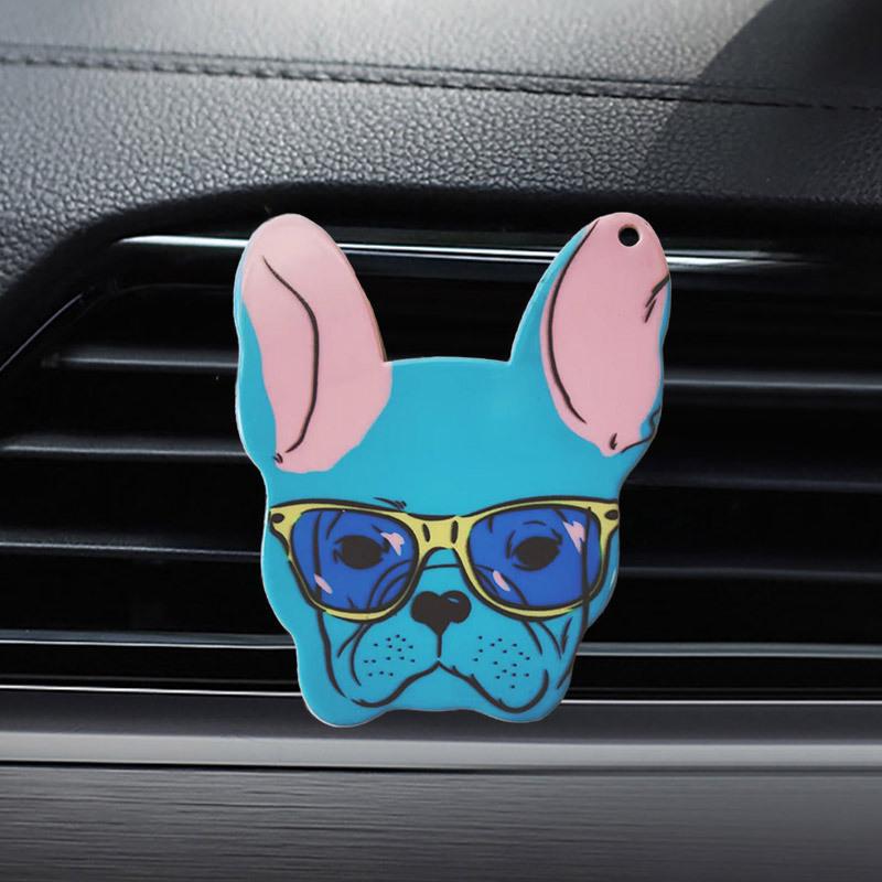 Милый мультяшный 2D котенок, клипса для вентиляции, освежитель воздуха для автомобиля, аромадиффузор для воздуховыпускного отверстия автомобильного кондиционера, украшение салона автомобиля