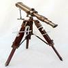 Brass Telescope With Wooden Tripod Stand Maritime Nautical Vintage Desk Décor