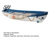 Study Room Nautical Decor Handmade Ocean Wooden Boat Model Rustic Beach Style Canoe Window Display Sailboat Figurine Themed Tabletop Ornament