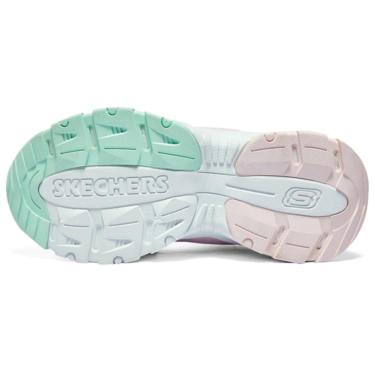 Skechers Ветреные Плюшевые Сапоги Регулируемые Удобные Флисовые Полуботинки Повседневная Обувь Детские сапоги Белый Фиолетовый Зеленый 302528L-NTMT