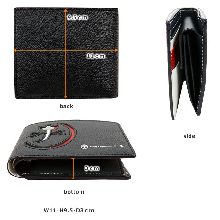 Кошелек Bifold Wallet Carnet из натуральной кожи [Кастельбажак] (Коровья кожа, черная)