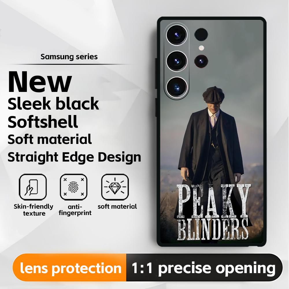 Phone Case For Samsung Galaxy S25 S24 S23 S22 S21 S20 Plus Ultra Note20 Thomas Shelby Peaky Blinders Soft Black