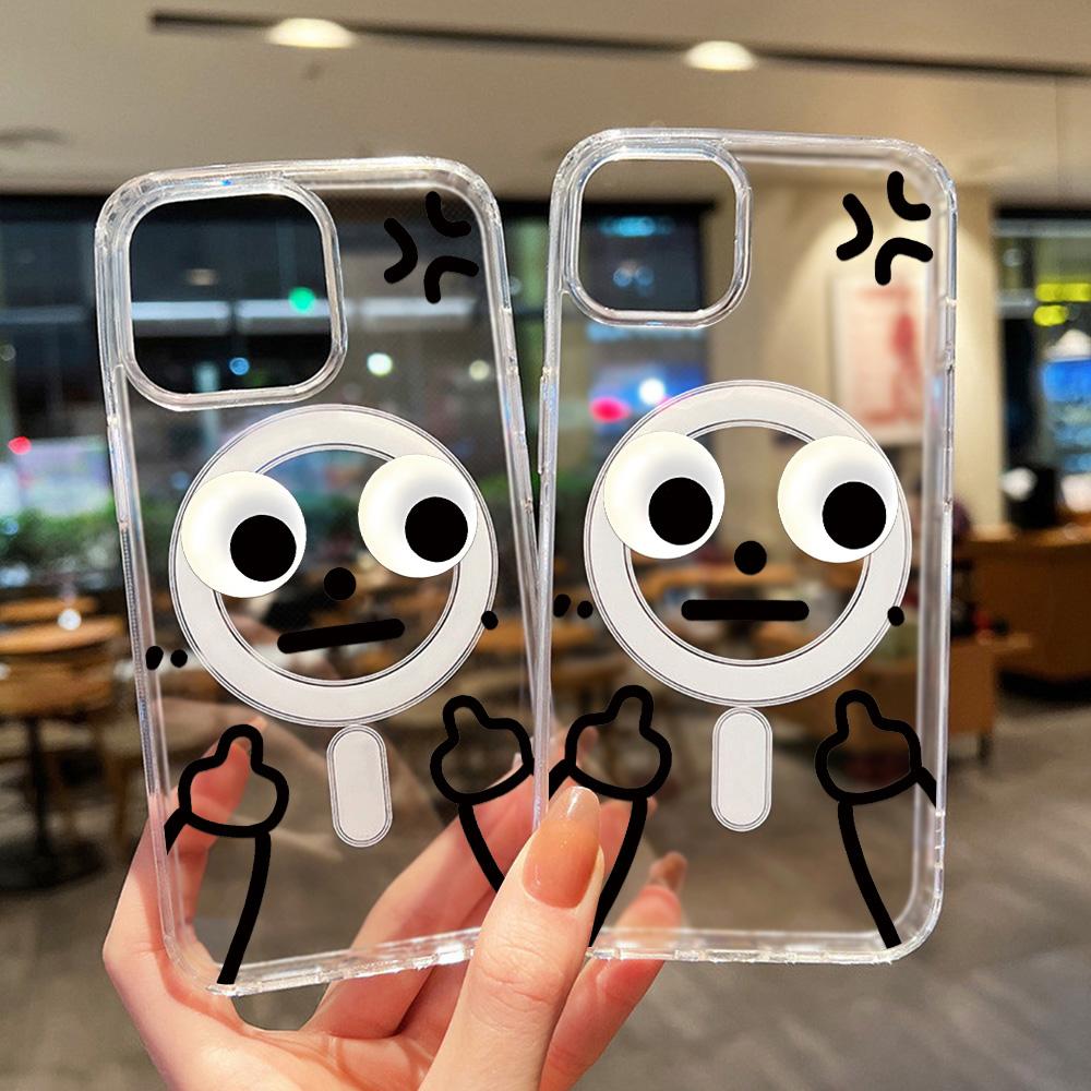 Магнитный чехол для телефона для iPhone 12 14 16 17 Pro 17 16 15 14 13 12 Pro Max 12 13 14 15 16 Высококачественный противоударный чехол Полная защита Милый стиль