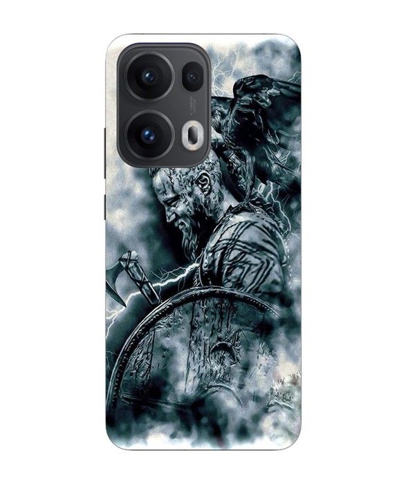 Coque Maniacase Pour Oppo Reno 13 Pro 5G vikings ragnar lothbrok bouclier corbeau