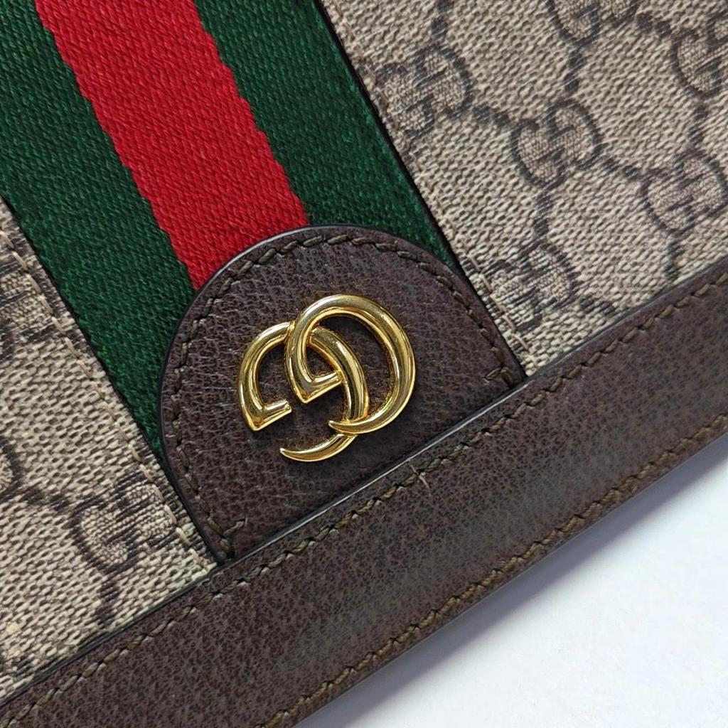 [Pre-Owned] Ophidia GG Monogram Iconic Web Stripe Medium Shoulder Bag - Very Good #76PDK5