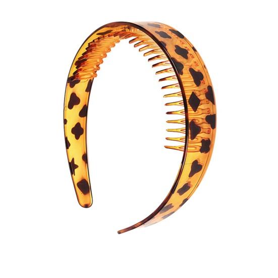 Ободок для волос Extra Wide Thick Headband с нескользящими зубьями в винтажном стиле, прочно держащийся, офисный аксессуар для волос