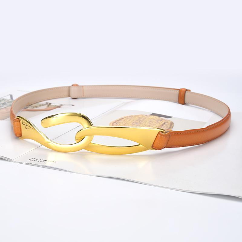 Модный женский ремень Декоративная крючковая пуговица Корейский универсальный ремень с платьем Без пробивания Аксессуары для ремня