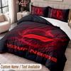 F1 Printed Bedding Set Custom Name Text 1 Duvet Cover 2 Pillowcases For Bedroom