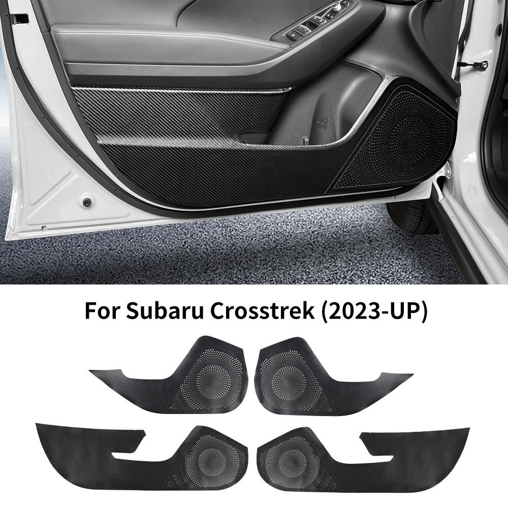 Наклейка для Subaru Crosstrek 2025 Impreza 2025 LHD RHD Автомобиль Противоударная накладка Замша Кожа Углеродные Аксессуары Дверь Интерьер Защита