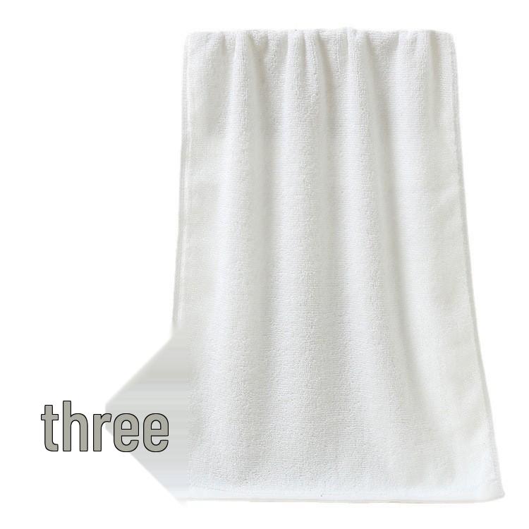 21-Strand Thickened Pure Cotton White Towel for Hotel, B&B, Bathing, Salon - Absorbent Face Towel