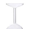 1/2Pcs Wine Glass Easy to Clean Dishwasher Safe Large Capacity Inverted Striped Design High Transparency Wine Glass
