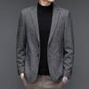 Autumn and Winter New Non-iron Wool Suit Men's Korean Version Slim Trendy Casual Suit Woolen Jacket