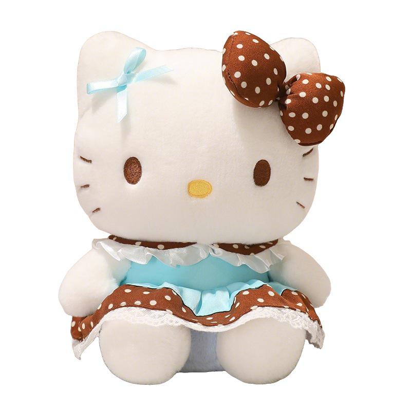 Hello Kitty Cocoa Tea Plush Doll - KT Cat Gift for Children