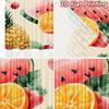 Набор из 2 плоских печатных штор без карниза Дизайн Fruit Fiesta Праздничные Пасхальные печатные принты Штора Светофильтрующая Изготовлена из полиэстера