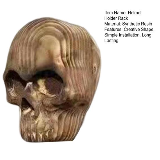 Мотоциклетный череп держатель для шлема настенный держатель для шлема вешалка для шляпы смола поделки Хэллоуин