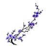 Floral Sewing Appliques for Bags Plum Blossom Patch, Embroidered Flower Patches, Iron on Clothing Backpacks Badges Apparel Jackets, DIY