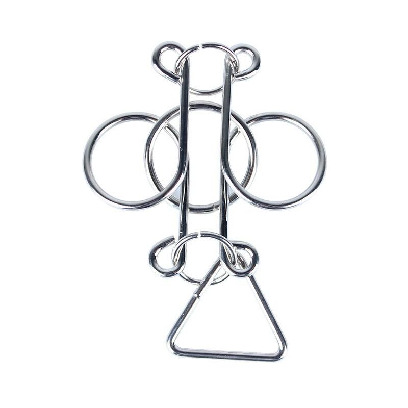 Игрушки-головоломки с девятью кольцами и высокой сложностью развязывания колец, петлеобразная игрушка для развития интеллекта, чтобы развязать кольца