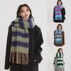 Windproof Cashmere Scarf Long Tassels Keep Warm Blanke New Scarf Shawl  Women