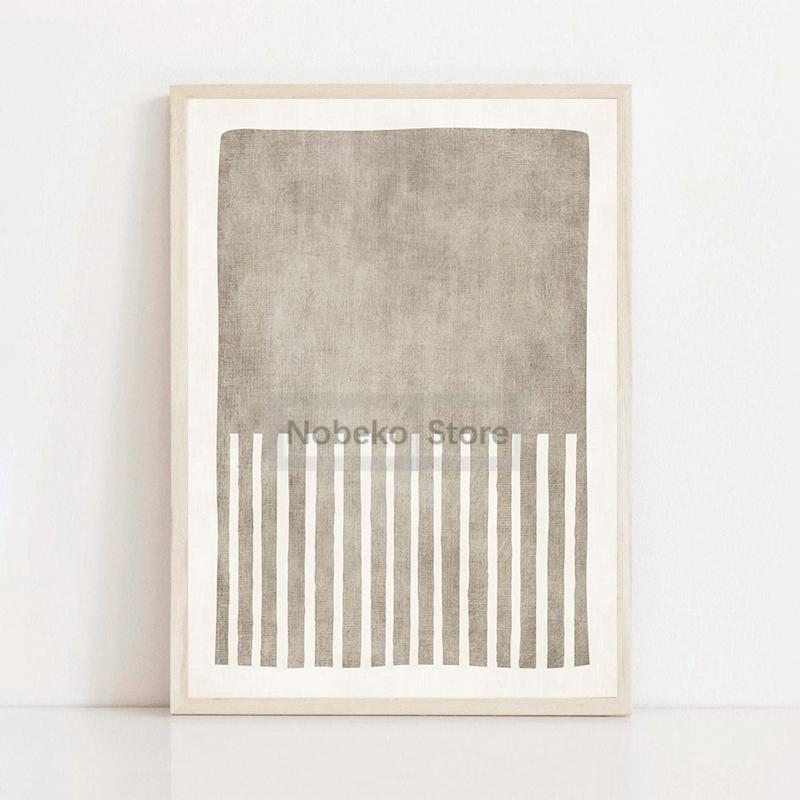 Современные Минималистичные Принты Холст Живопись Бежевый Простой Нейтральные Цвета Арт Постер Середина Века Настенное Искусство Картины Домашний Декор Комнаты