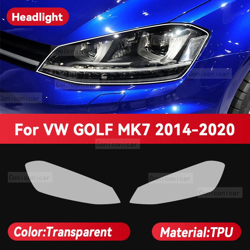 Для Volkswagen GOLF MK7 2014-2020 Автомобильная фара Прозрачная защитная пленка из ТПУ Передний свет Наклейка для изменения цвета
