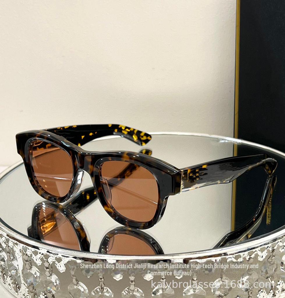 JMM Fashion High-End Круглые солнцезащитные очки ручной работы из ацетата класса люкс