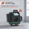16-линейный лазерный уровень 4D самовыравнивающийся 360 горизонтальный и вертикальный крест супер мощный зеленый лазерный луч с 2 батареями