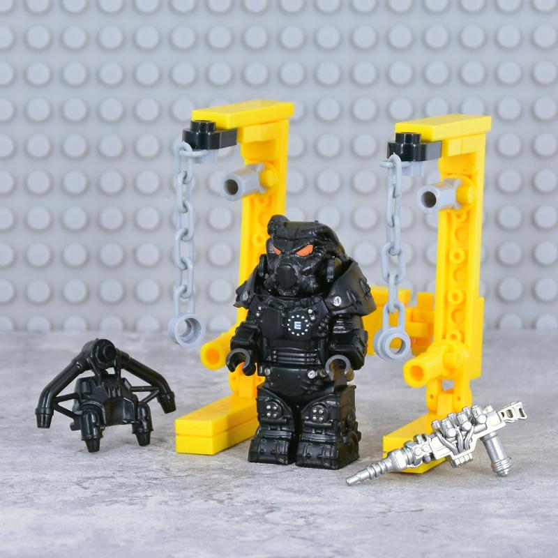 X-01 Военные Солдаты Мини Экшн Фигурки fallouted Рыцари Модельные Фигурки Оружие Роботы Меха Конструктор Кирпичики Игрушки
