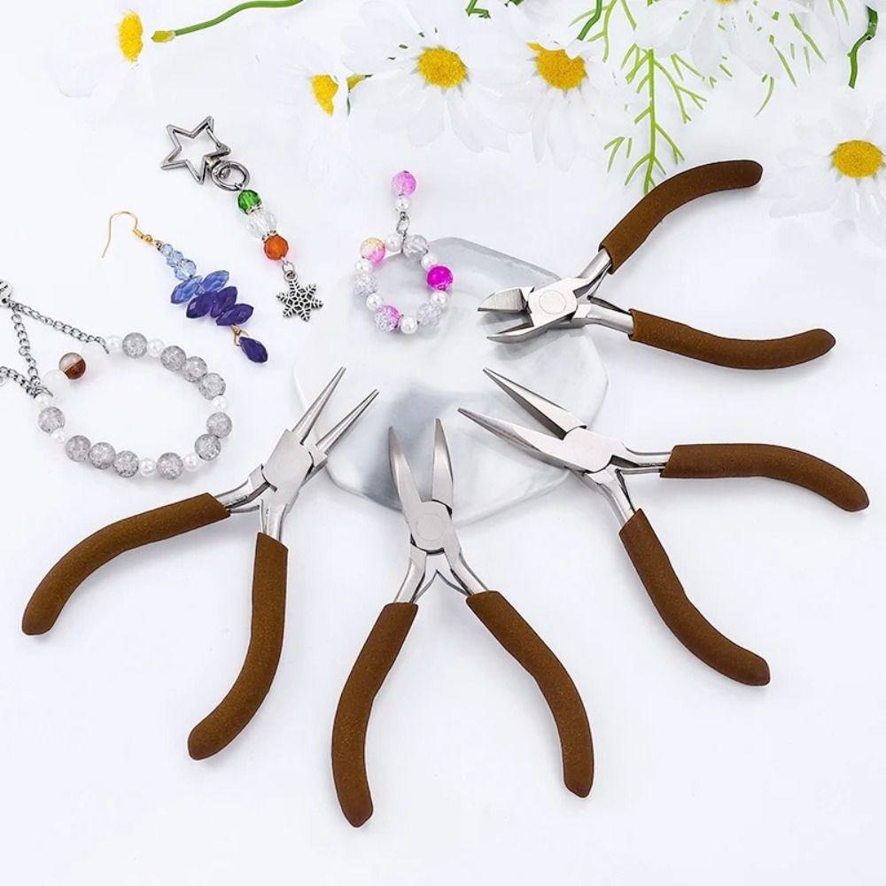 Beading Jewelry Making Pliers Flat Pliers Concave Pliers Mini Cutting Wire Pliers Jewelry