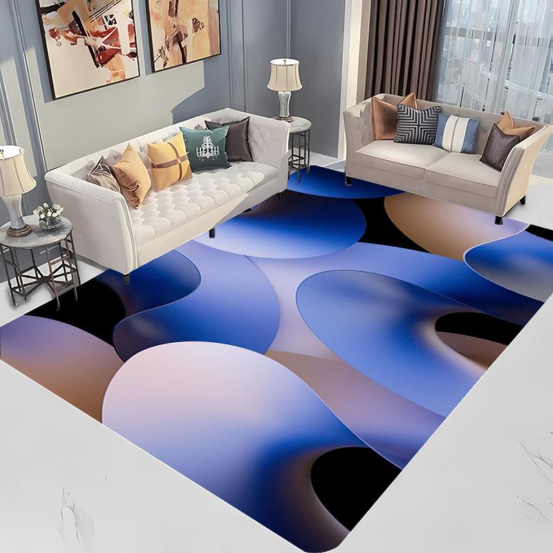 Abstract Colour Art Large Area Carpets for Home Living Room Children's Bedroom Sofa Doormat Kitchen Floor Rugs Anti-slip Decor
