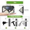 12 Pack Outdoor Solar Lights 100LED Wall Lamp with Motion Sensor 270° Wide Angle Security Lighting for Backyard Garden Patio