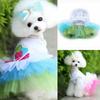 Lips & Love Heart Print Pet Clothes Princess Dress Cotton Lace Tutu Skirt Small Dog Cat Dress