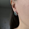 Серебряные серьги с натуральным топазом 5.859ct (2179580)