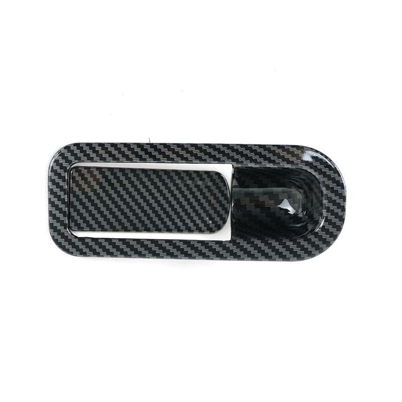 For Mercedes Benz C Class W206 Co-pilot Glove Box Switch Frame Carbon Fiber Pattern Stickers Cover Interior Car Accessories