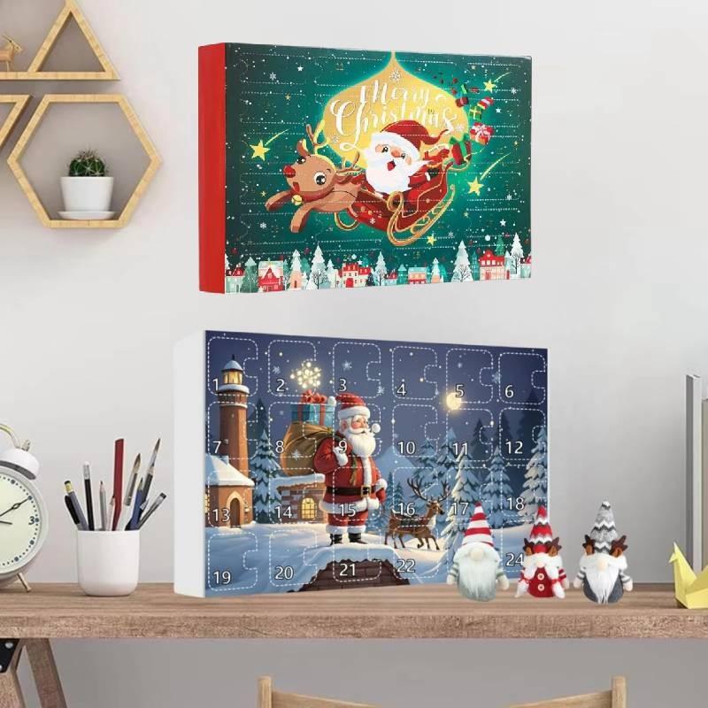 Очаровательный Рождественский Гном Обратный Отсчет Адвент-Календарь Слепая Коробка Набор Игрушек Для