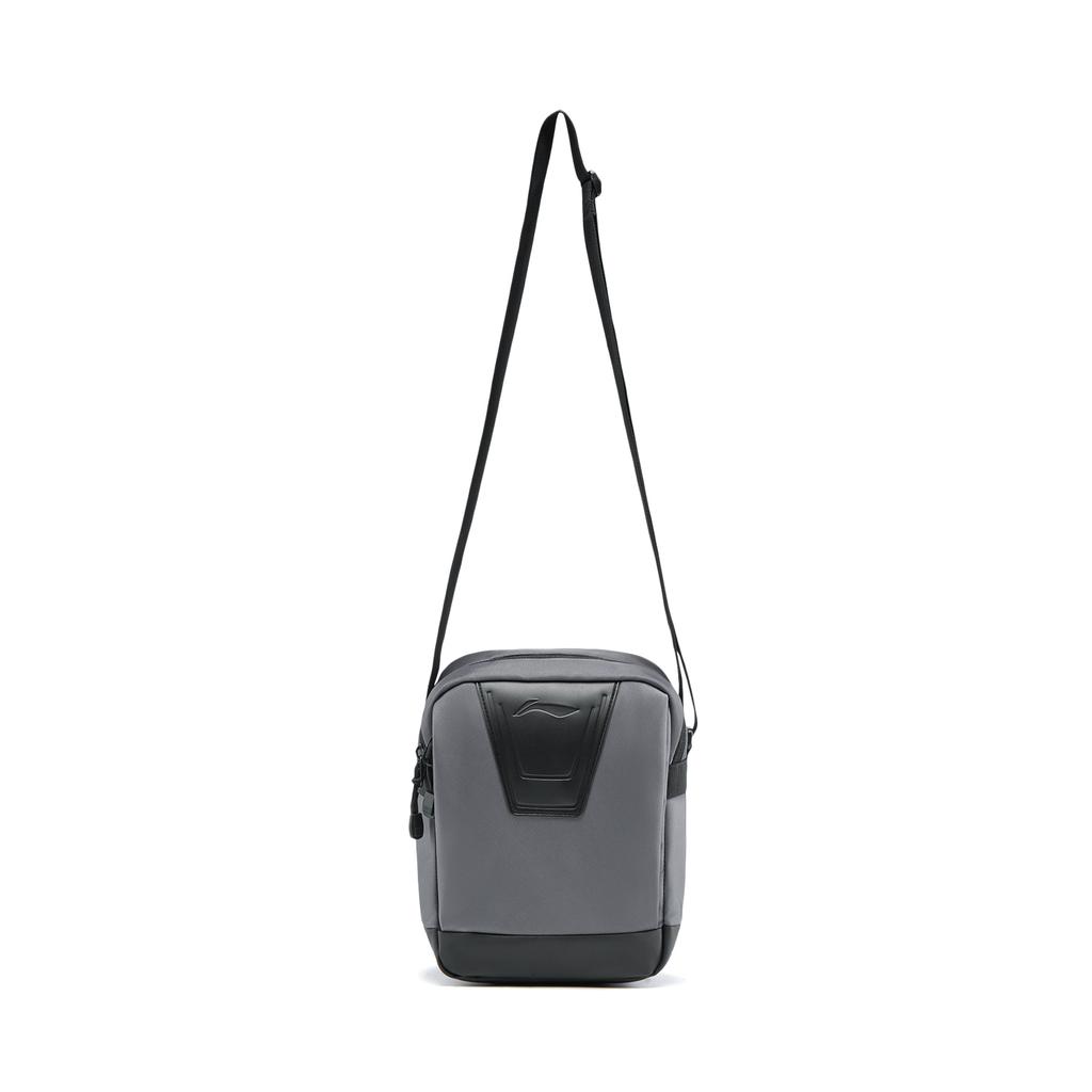 Li Ning Fitness Series Polyester Crossbody Bags Small Unisex Elegant Gray ABDV303-3