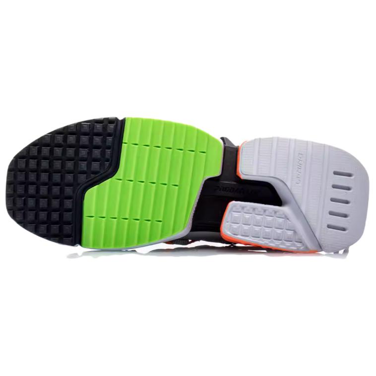 Li Ning Pan Gu Скользкие Устойчивые к истиранию Балансирующие Низкие Массивные Кроссовки Мужские Черный Серый AGLP201