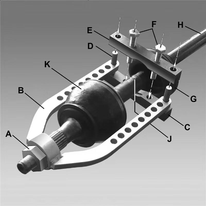 9-зубный универсальный съемник ШРУС (CV joint) Инструмент CN-вилка (адаптер в комплекте)