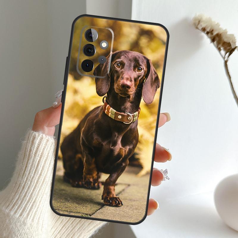Чехол с таксой для Samsung Galaxy A54 A53 A34 A33 A13 A23 A31 A51 A71 A12 A22 A32 A52 A50 A52S