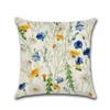 Tropical Plants Cushion Cover Decorative Pillowcases Flamingo Printing Cotton Linen Throw Pillow Case Flowers Pillow Cover Zt169
