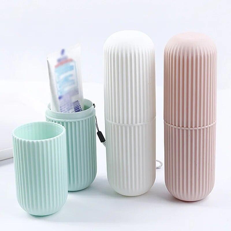 Portable Travel Toothbrush Case Electric Toothbrush Handle Storage Holder Storage Case Anti-Dust Cover Toothpaste Holder Box